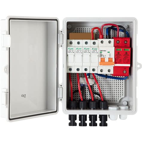 4 string junction box|PV Combiner Box, 4 String Metal Solar Combiner Box with 15A .